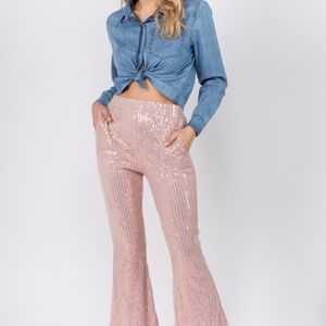 Sequin Jogger Pant